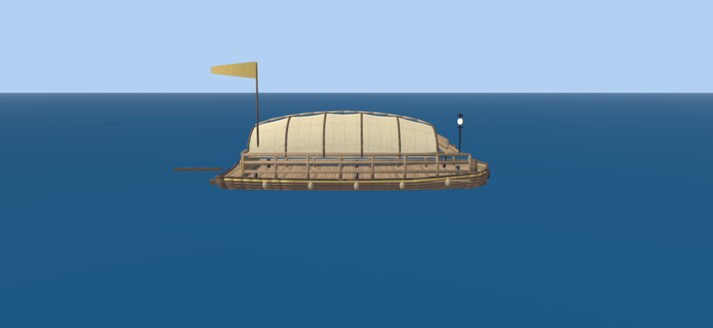 Covered Punt, side view