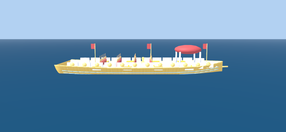 Olympian Support Raft, side view