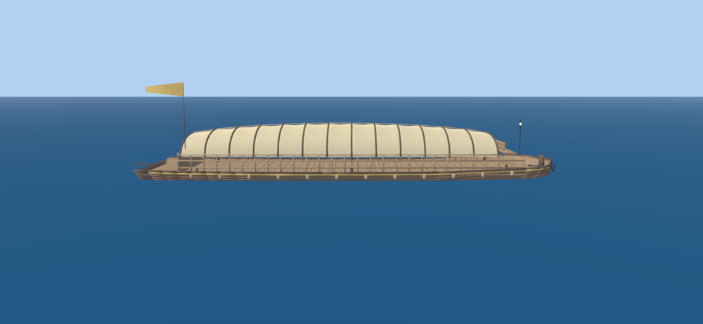 Warehouse Barge, side view